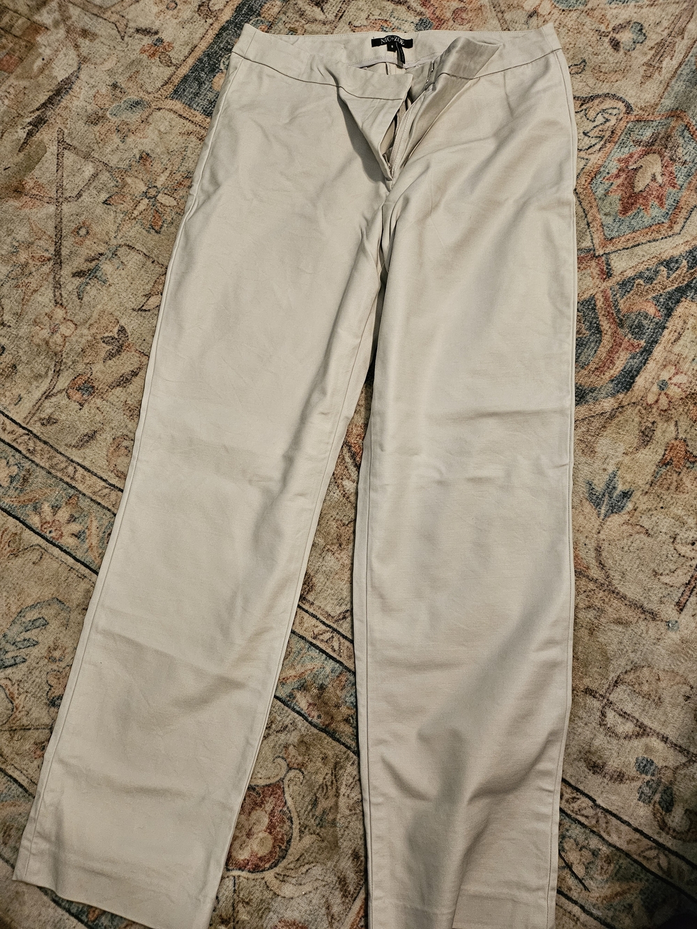 NIC+ZOE  Stone Beige Stretch Chinos